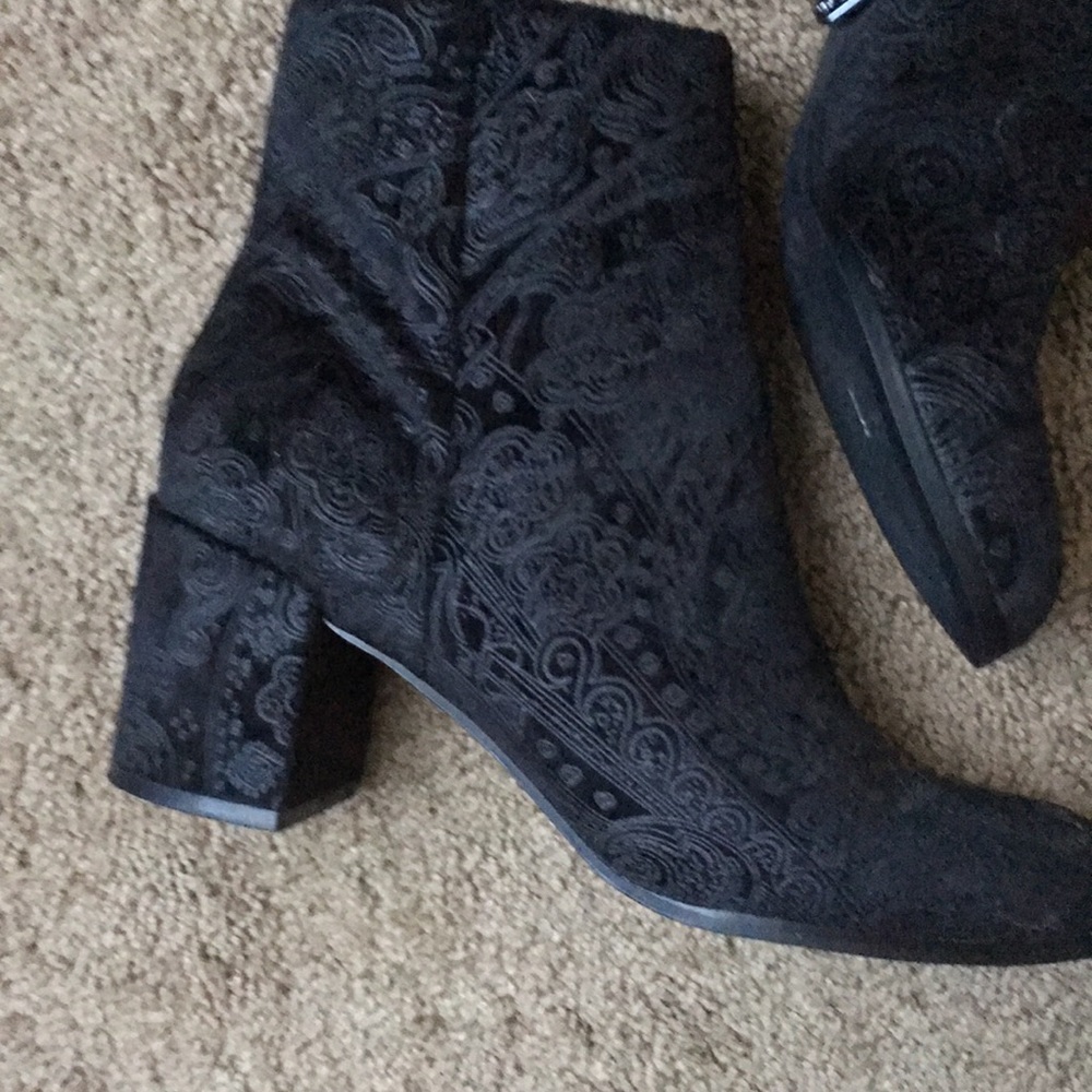 Velour booties